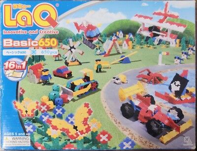 LaQ Innovative & Creative Basic 650 Pcs 16 In 1 Yoshiritsu Education For Child