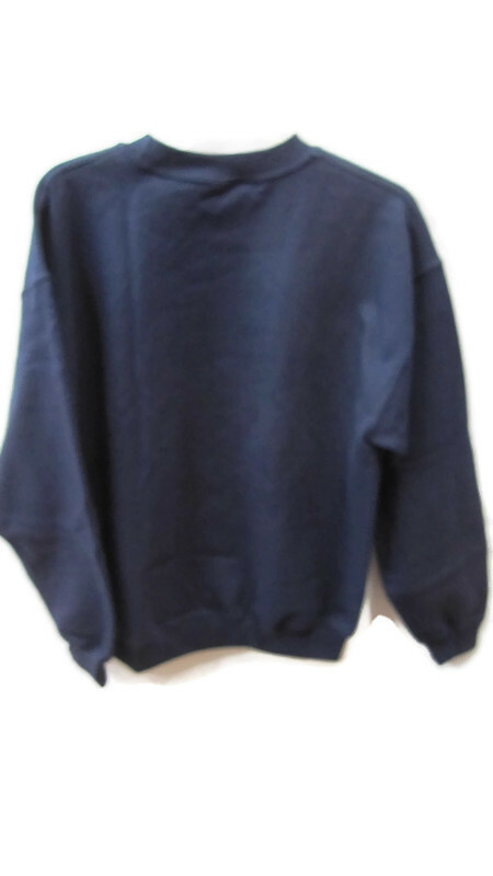 Coca-Cola Navy Blue Sweatshirt Size Medium White Script Logo | eBay