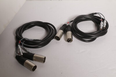 Neurtik XLR Stecker auf Lemo 2 Pin - 2 Paar Zuleitungen Kabel