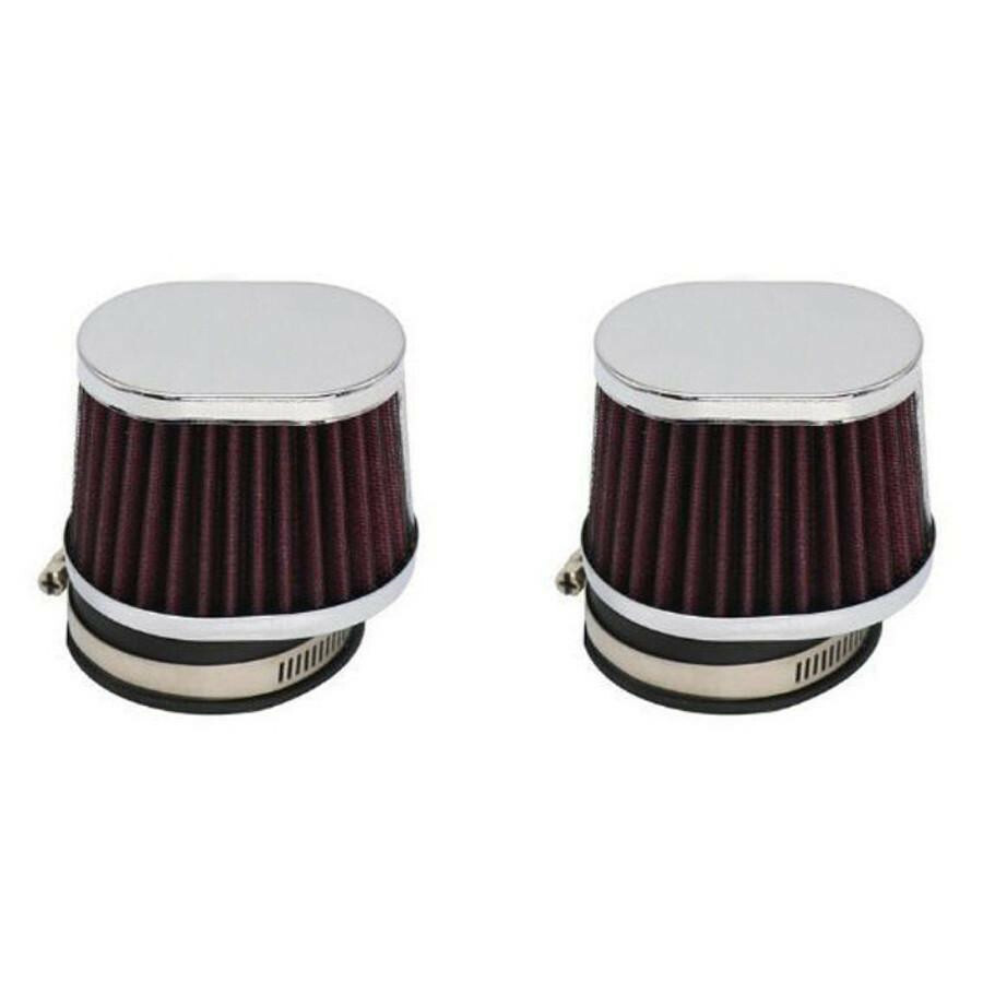 Motorcycle High Flow Air Filter Engine Inlet Intake Cleaner Pod Reusable 45mm