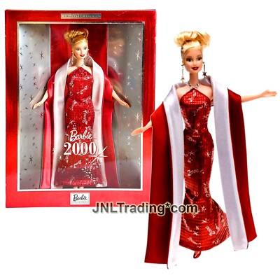 barbie 2000 red dress Year 2000 Collector Edition Doll - Caucasian Model BARBIE 2000 27409 in Red  Gown