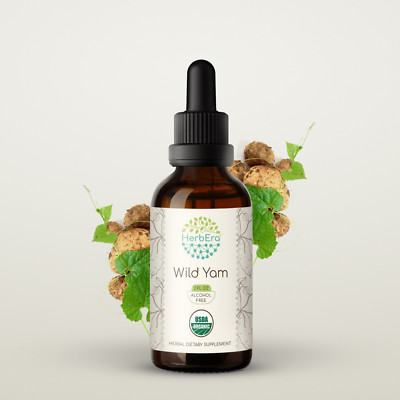 HerbEra Wild Yam Alcohol-FREE Tincture,  Wild Yam (Dioscorea Villosa)