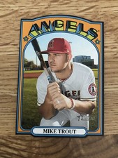 2021 Topps Heritage Mike Trout Mini 1972 Die-Cut Black Border #72DC-2