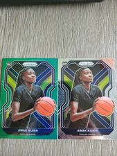 2021 Panini WNBA Prizm Awak Kuier RC Green and Base Rookie Dallas Wings #90