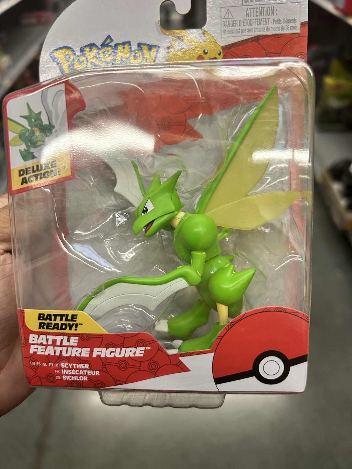 Jazwares Pokemon Scyther Battle Feature Figure PKW0167 NISB