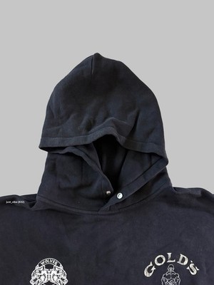 Darc Sport x Gold's Gym Old Joe Box Cut Pierce Hoodie Men's Large