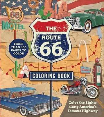 The Route 66 Coloring Book: Color t..., Editors of Char