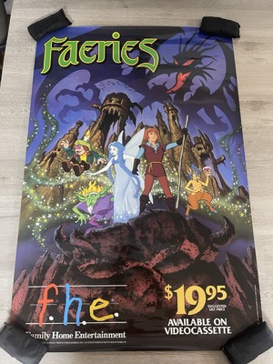Faeries Original Movie Poster Video Release Promo 1981 Tomorrow CV