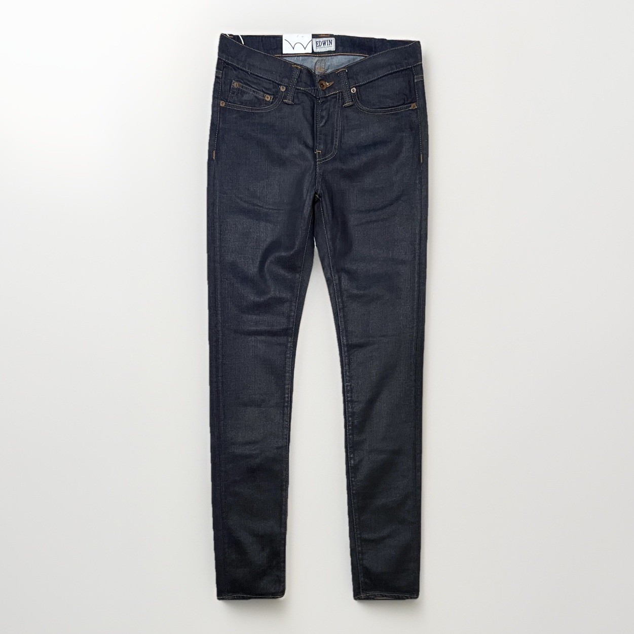 EDWIN ED-88 SUPER SLIM CS RIDER DENIM 12.25oz I014943 BLUE GREASER WASH W29 L34