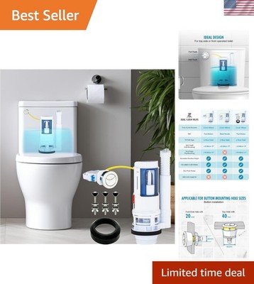 CUPC & UPC Listed 2-Inch Dual Flush Converter Kit - Upgrade Toilets Effortlessly