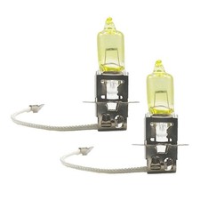 Long lasting Performance Yellow H3 Bulb for Reliable Daytime Running Light 2pcs