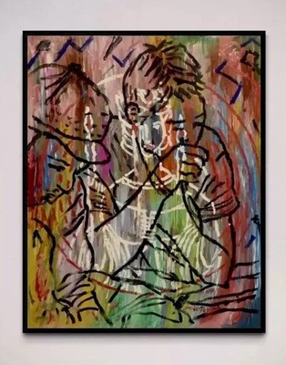 Daniel Pultorak Kunst Öl Gerahmt Unikat Original Malerei Abstrakt Signiert Art