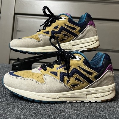 Karhu Legacy 96 Suede Shoes Color Silver Lining/ Curry Sneakers Unisex M 6.5 W 8