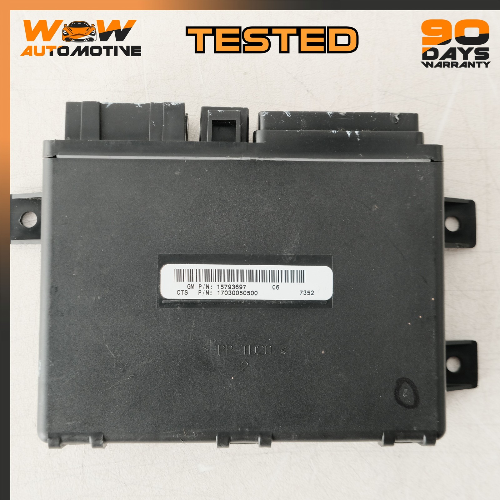05-13 CHEVROLET CORVETTE C6 CONVERTIBLE FOLDING TOP CONTROL MODULE UNIT OEM