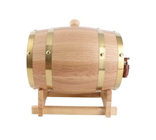 3L Vintage Holz Eichenholz Weinfass Spender für Whiskey Bourbon Tequila