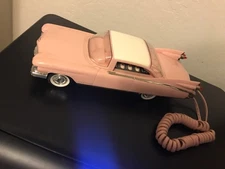VINTAGE TELEMANIA 1959 PINK CADILLAC ELDORADO  LANDLINE PHONE EC