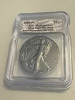 2024 P Black Ruthenium Silver Eagle Star Privy 🌟- 1 oz ICG BU – 1 of 1000 Rare!