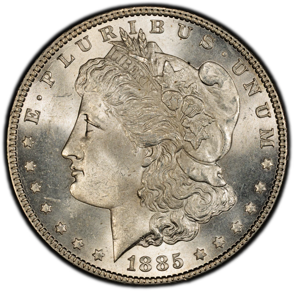 Uncirculated Silver 1885 Year Morgan US Dollars (1878-1921) for