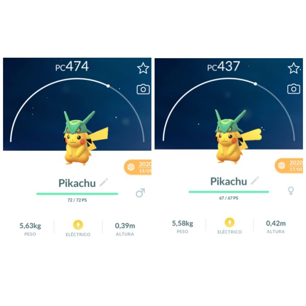 Pikachu with Rayquaza Hat - gorro de Rayquaza - POKEMON GO