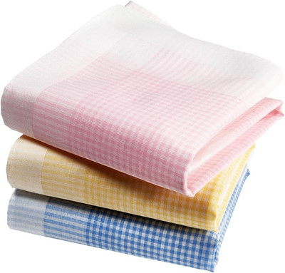 Taschentücher Damen Premium 100% Baumwolle 35cm x 35cm 3er Pack Muster P01