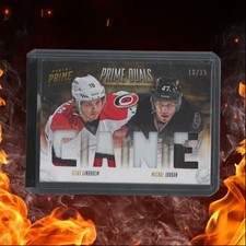 2013-14 Panini Prime Elias Lindholm / Michal Jordan Duals Patch 18/25 #D-EM