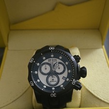 Invicta Reserve Venom Chronograph 53.7mm Quartz 1000m Black Polyurethane Strap