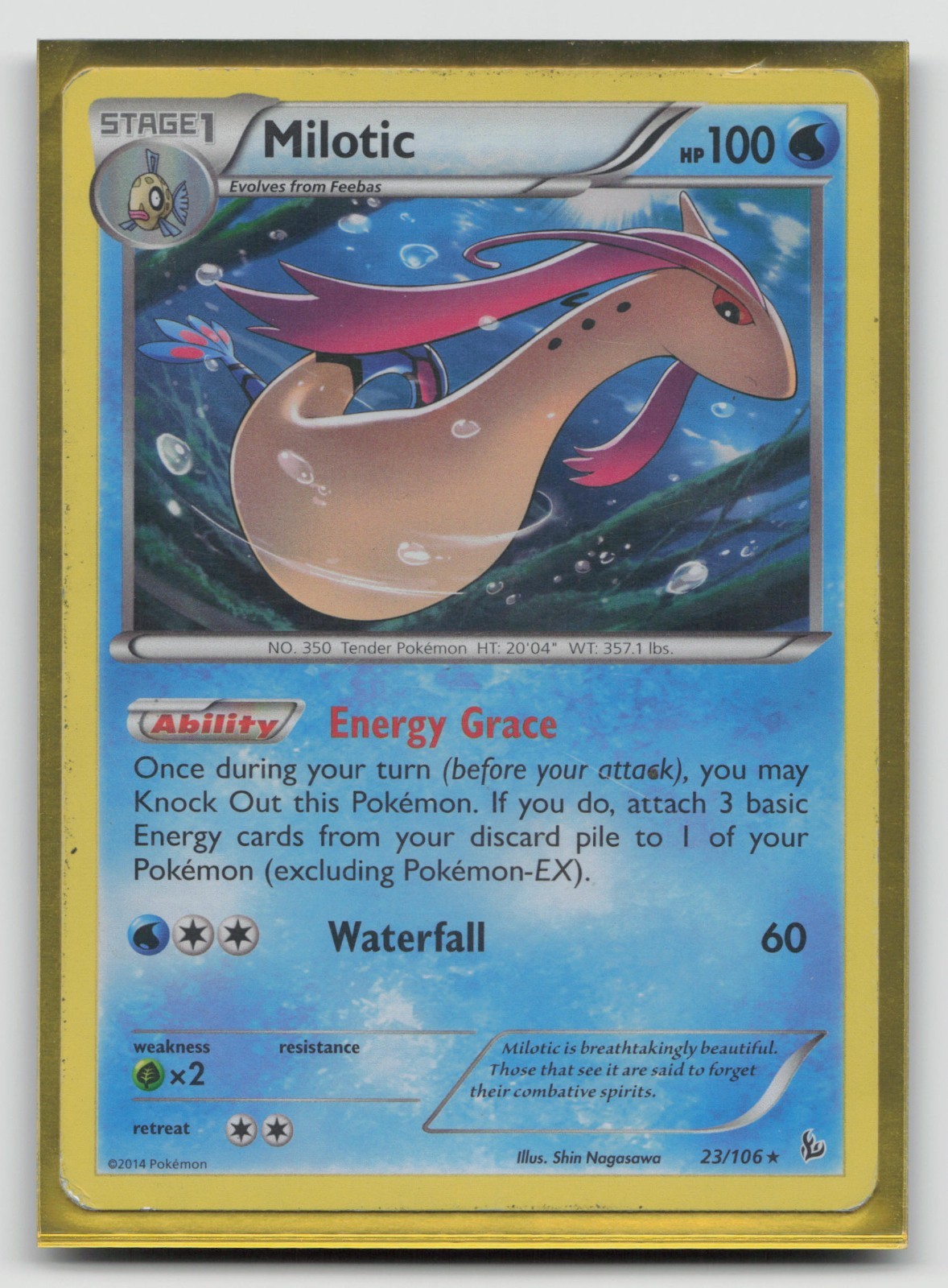 Pokémon Milotic 23/106 Rare Holo XY Flashfire