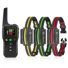 PetJoy Automatic Bark Collar for Dogs - Shock Collar with Remote and Auto Mod...