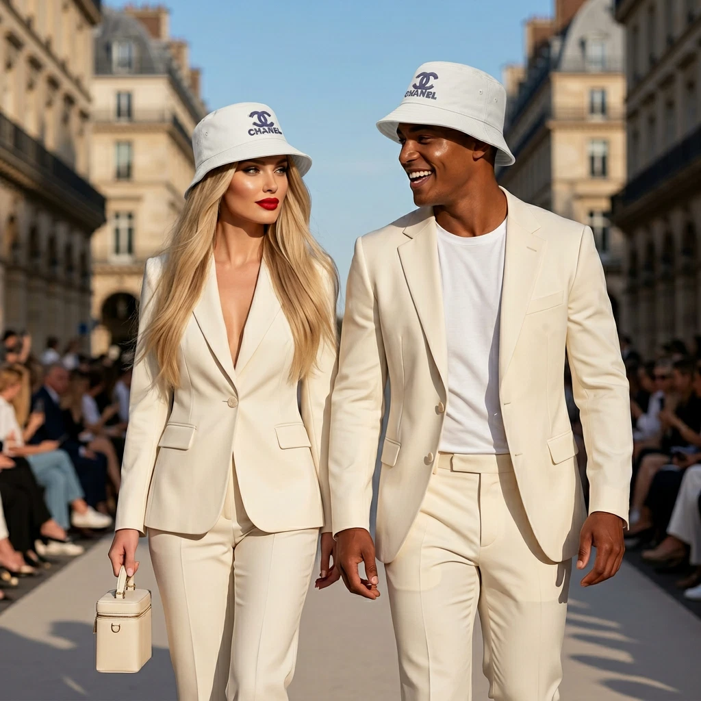 Limited Edition Sofisticated Bucket Hat | Paris France luxury Patterned Coton