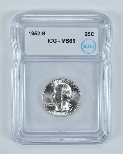 1952-S Washington Quarter MS65 ICG *8302