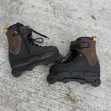 Razors SL Derek Henderson 2 Aggressive Inline Skates Black/Brown Mens Sz 8 Eu 41