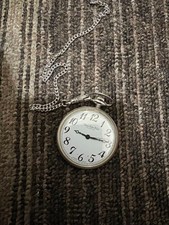 Orologio da tasca Citizen vintage carica manuale 21 gioielli quadrante aperto Giappone 1964 catena