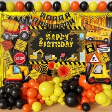Construction Birthday Party Supplies Dump Truck Party Decorations Kits Set arch