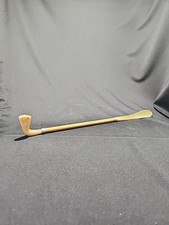 Vtg Shoe Horn Golfer's Wood And Celluloid 16.25" Long