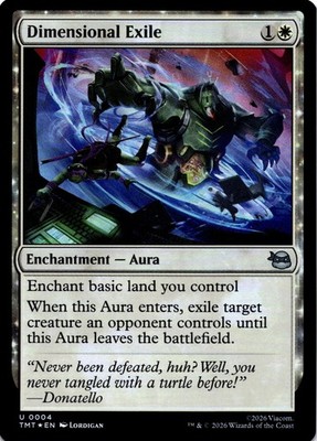 MTG Dimensional Exile FOIL NM U 4 Teenage Mutant Ninja Turtles