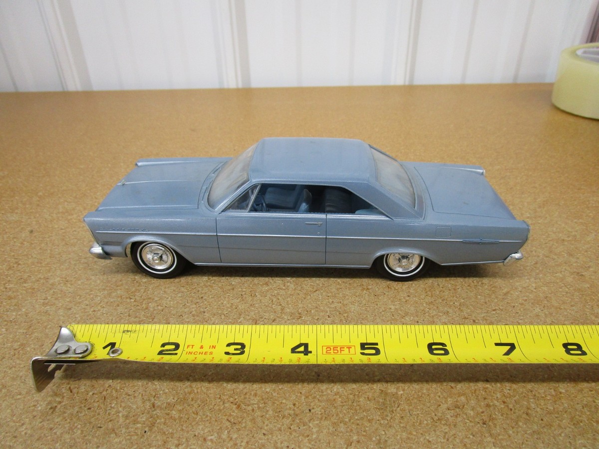 1965 Ford Galaxie 500 XL 2 door coupe 1/25 dealer promo car blue