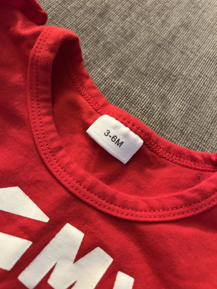 Baby Girl мой первый Рождественская рубашка платье размер 3-6 месяцев, отличном состоянии! - Изображение 2 из 2