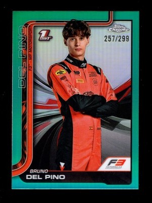 2025 TOPPS CHROME FORMULA 1 F1 TEAL REFRACTOR #50 BRUNO DEL PINO 257/299