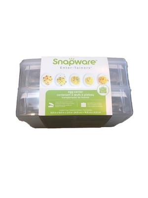 Snapware 2-Layer Snap 'N Stack Food Storage with Egg Holder Trays, NEW