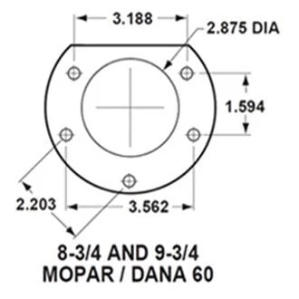 For Plymouth Fury 62-69 LEED Brakes RC2001 Plain Rear Disc Brake Conversion Kit Foto 2 de 4