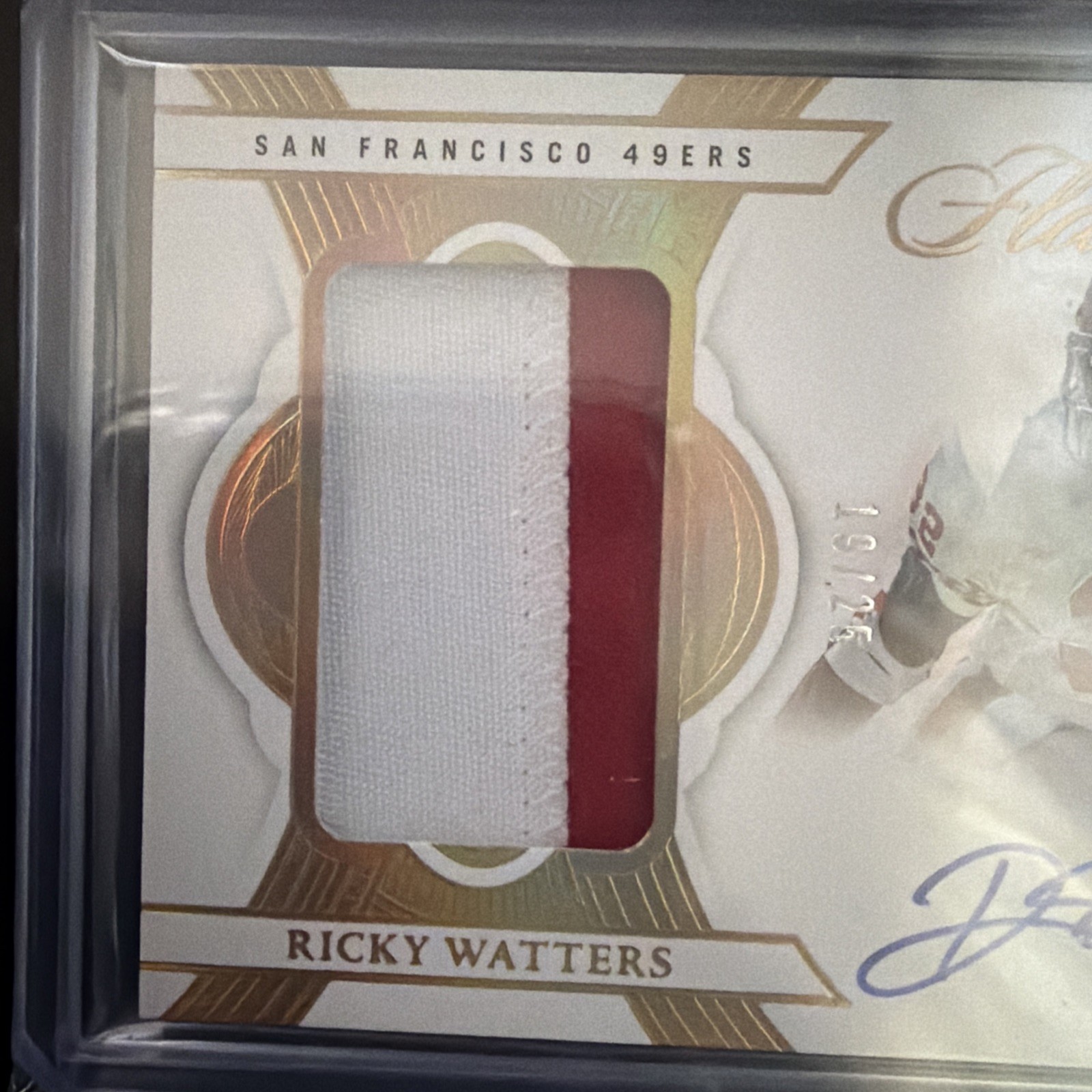 Ricky Waters 19/25 Patch Auto Flawless view 3
