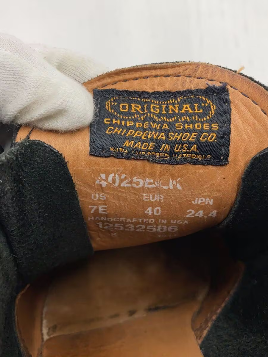 Chippewa Chukka Boots Us7 Blk 4025 KfJ88