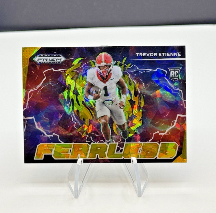 2025 Panini Prizm Draft Picks Trevor Etienne Rookie Fearless Gold