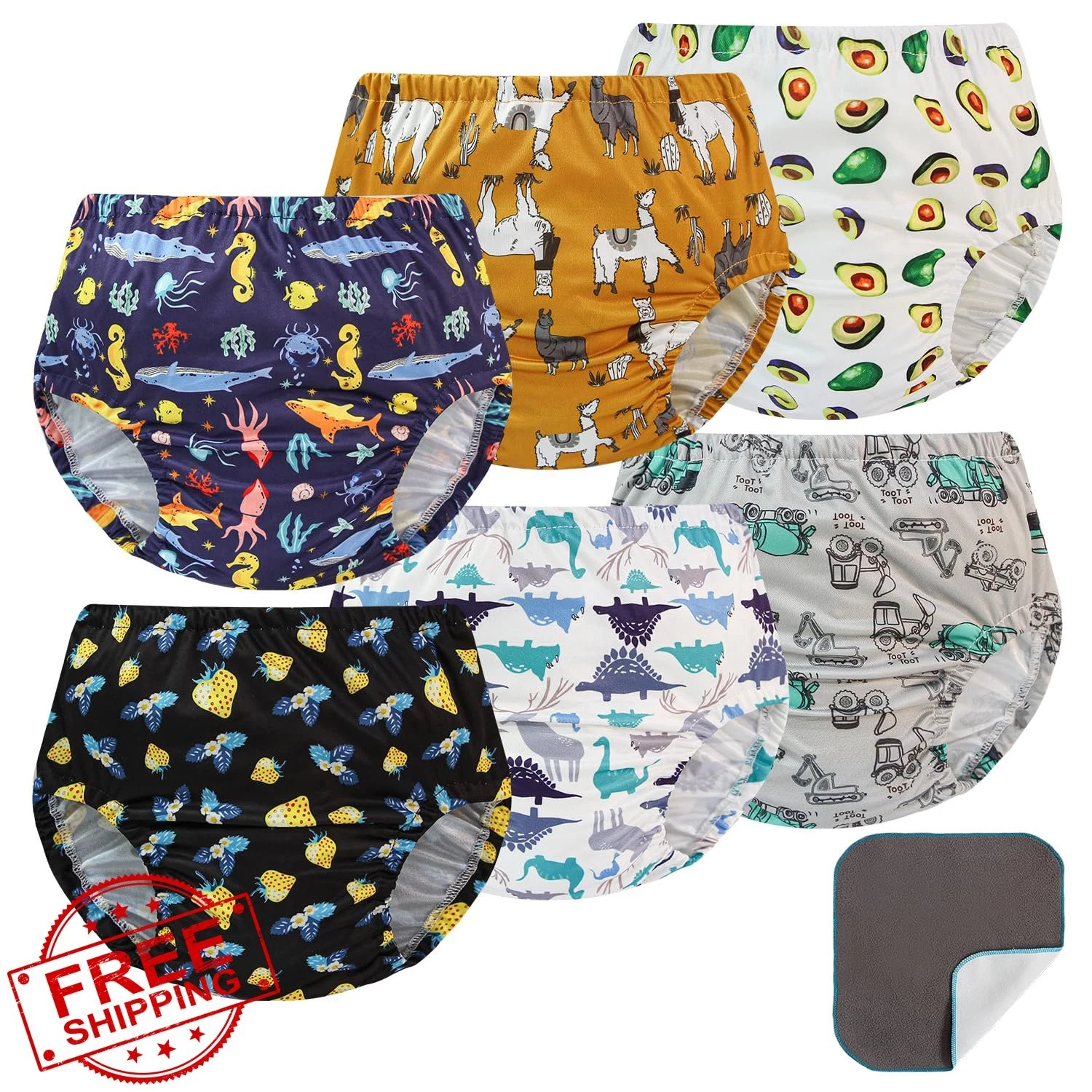 EZ Moms 4T Boys Diaper Covers Reusable Plastic