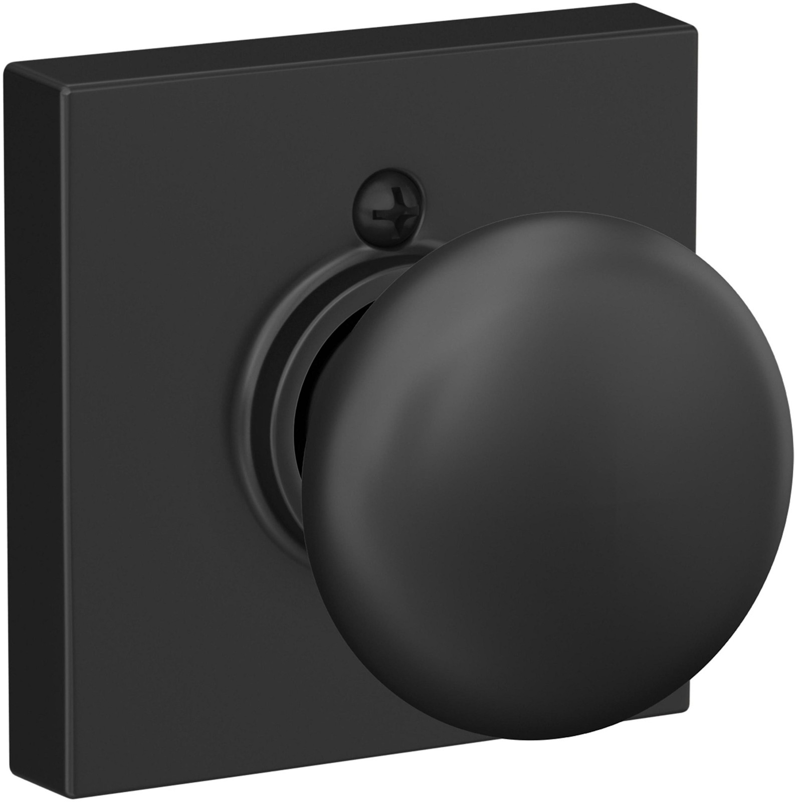 Schlage F170-PLY-COL Black Plymouth Non-Turning Dummy Door Lever