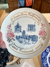 Santa Rosa, CA Commemorative plate 1868-1968