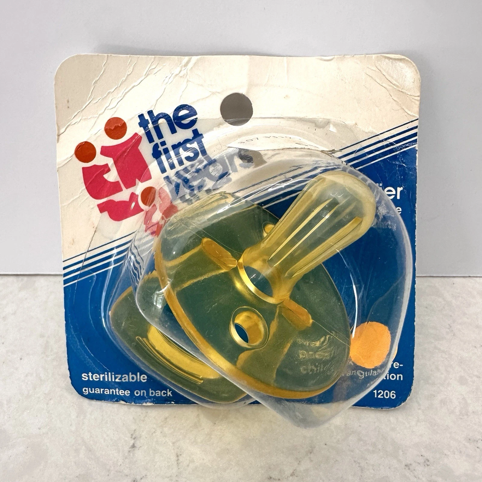 NWT 1983 Vintage The First Years Clear Amber Baby Pacifier One Piece
Opens in a new window or tab