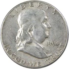 1954 S Franklin Half Dollar Circulated Silver 50c Coin Collectible