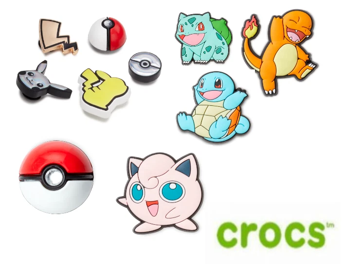 Genuine CROCS Pokemon Jibbitz Charms Single and Set Pack #10010045