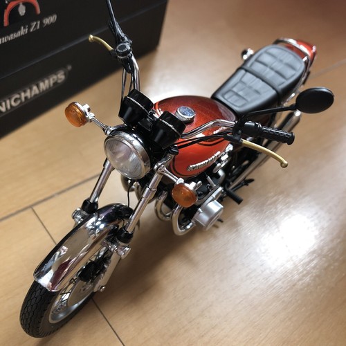 Kawasaki Z1 900 Candy brown 1972 Mini Champs 1:12 Motorcycle - Picture 6 of 12